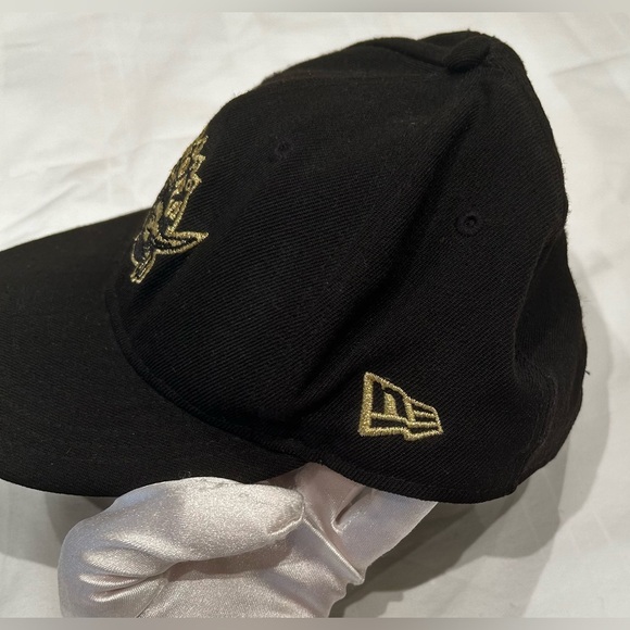 Raptors Youth Wool Cap Black with gold embroidery Adjustable - Picture 7 of 10